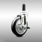 Service Caster 5 Inch 316SS Black Polyurethane Swivel 1 Inch Expanding Stem Caster Brake SCC-SS316EX20S514-PPUB-BLK-TLB-1 - alternate 1